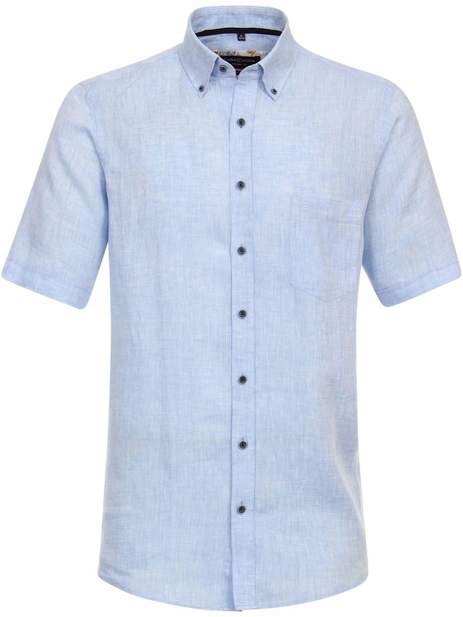 Lněná Košile Casa Moda Velké Velikosti Modrá 2XL