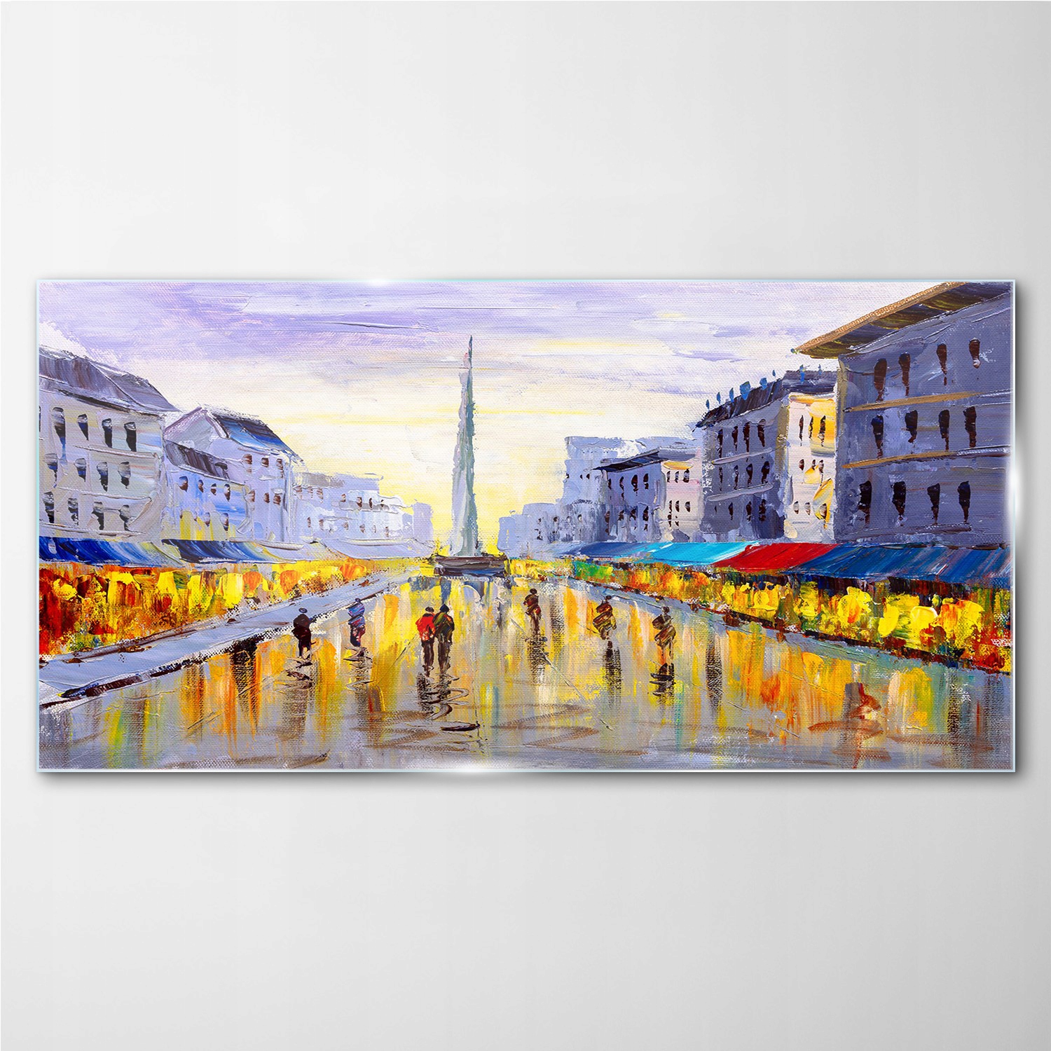 

Fotoobraz szklany na ścianę Miasto rynek 140x70 cm