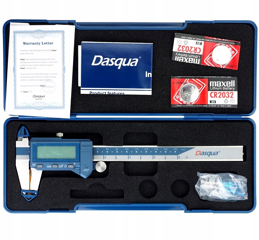 Suwmiarka elektroniczna cyfrowa 150 mm IP67 Dasqua