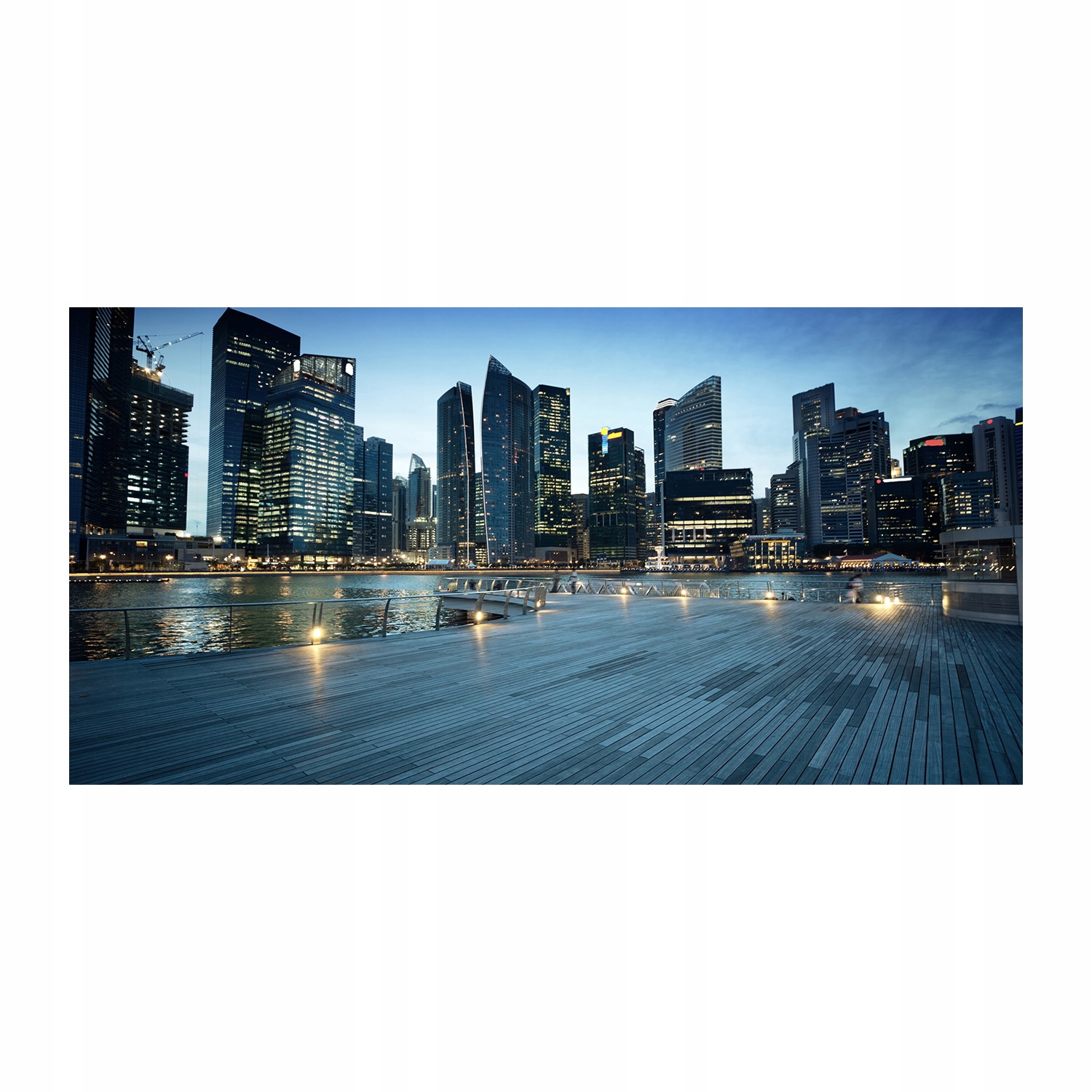 

Foto-obraz akryl Singapur nocą zdjęcie 140x70 cm