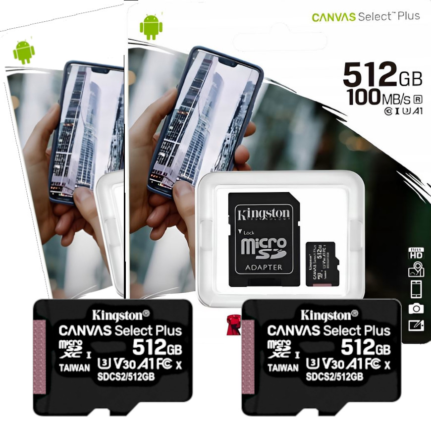 Kingston Technology Canvas Select 512 Gb Sdxc Uhs-i Třída 10