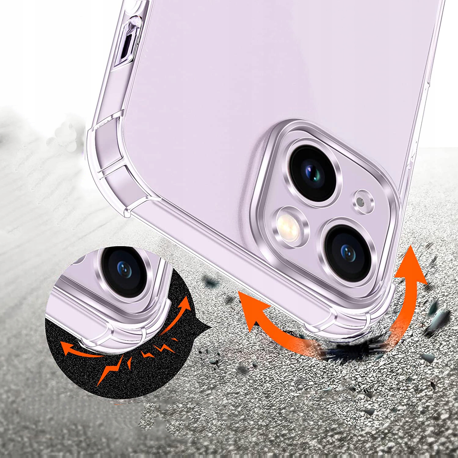 ETUI do IPHONE 13 ANTI SHOCK CASE + SZKŁO Dedykowany model iPhone 13