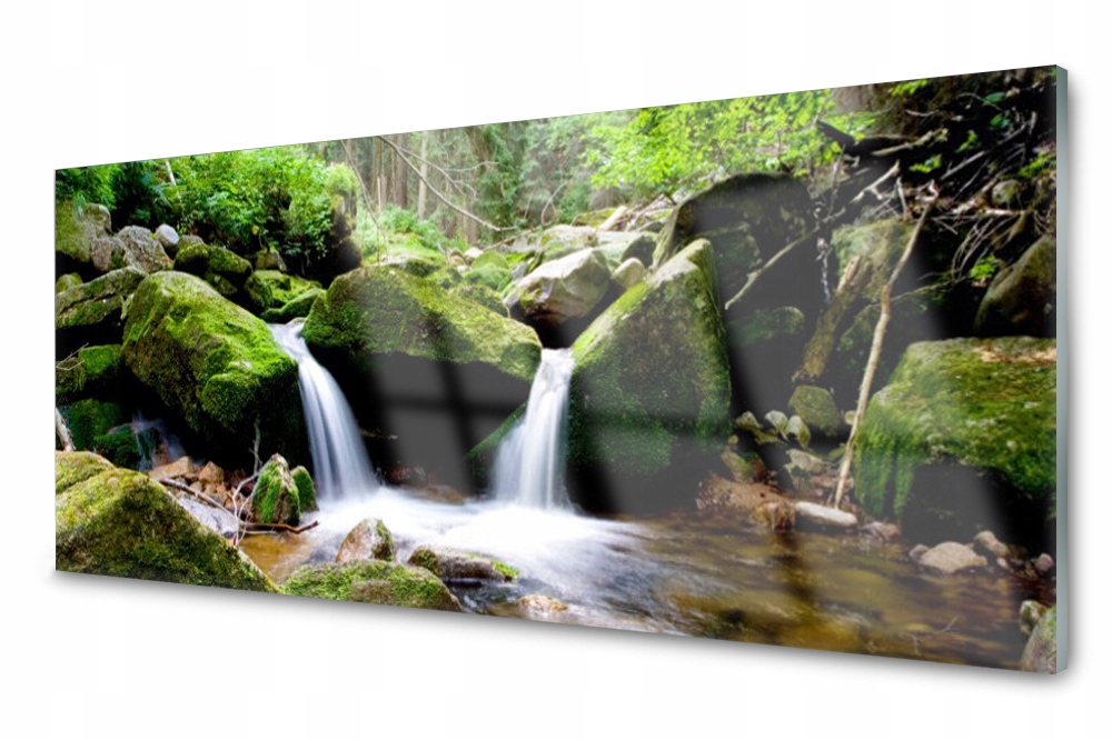 

Panel szklany do kuchni Wodospad Skały 125x50