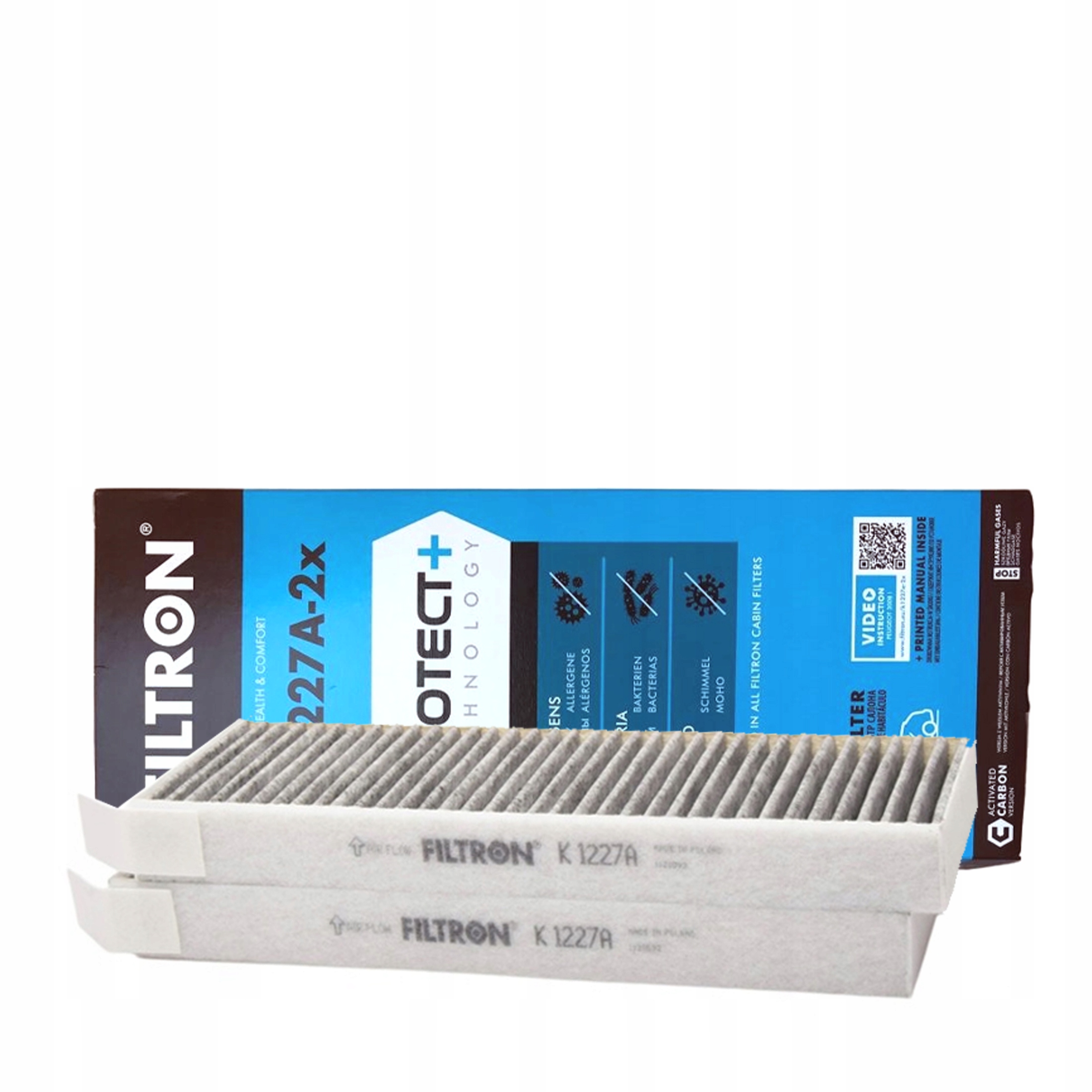 

Filtron K1227A-2x Filtr kabinowy węglowy