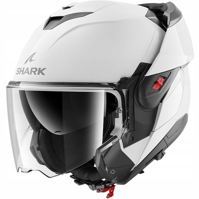 Čeľusťová Prilba Biela Lesklá Motocyklová Shark Oxo Pearl White XL