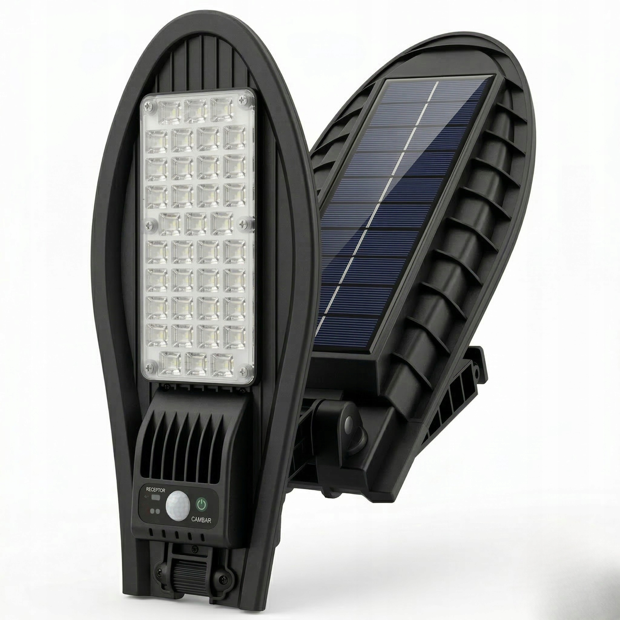 MOCNA LAMPA SOLARNA ULICZNA LED Z CZUJNIKIEM RUCHU I ZMIERZCHU + PILOT