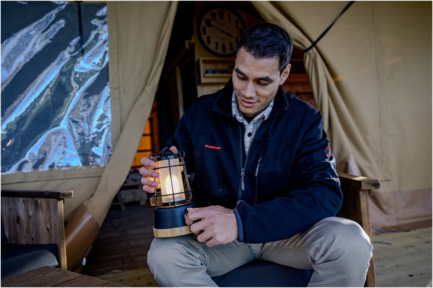 Lampa LED Akumulatorowa Turystyczna Kemping 6W 350LM IP44 Powerbank Liczba trybów 2