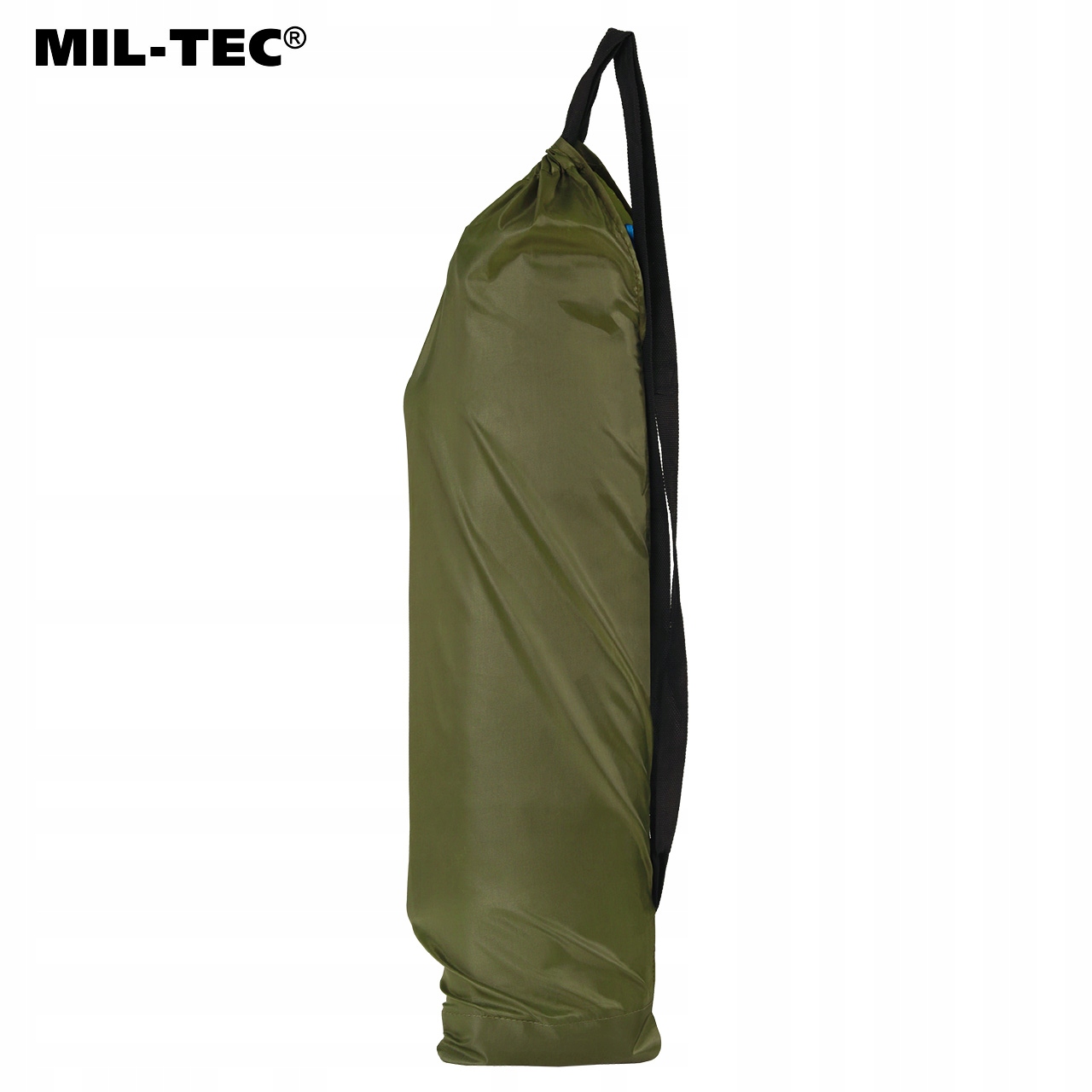 ŁÓŻKO POLOWE TURYSTYCZNE SKŁADANE STALOWE MIL-TEC Kolor dominujący odcienie zieleni