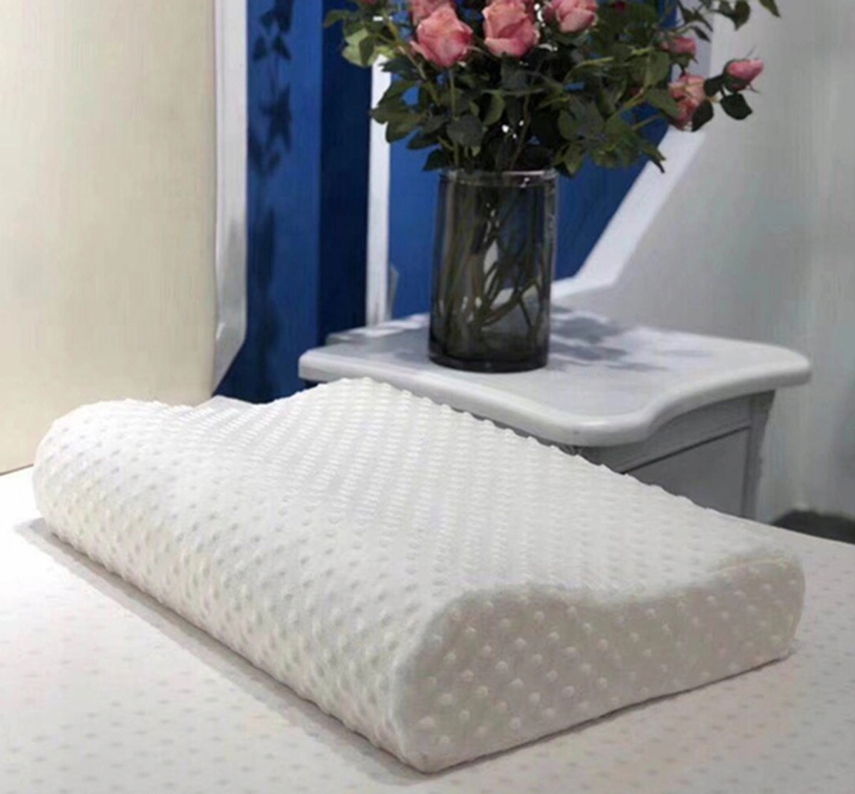 PODUSZKA ORTOPEDYCZNA Z PIANKI MEMORY PROFILOWANA TERMOPLASTYCZNA AG32 Szerokość produktu 27 cm