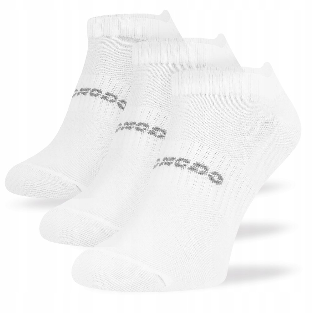 3 Pack Skarpetki Sportowe Comodo RUN11 Bawełniane Białe Oddychające 35-38