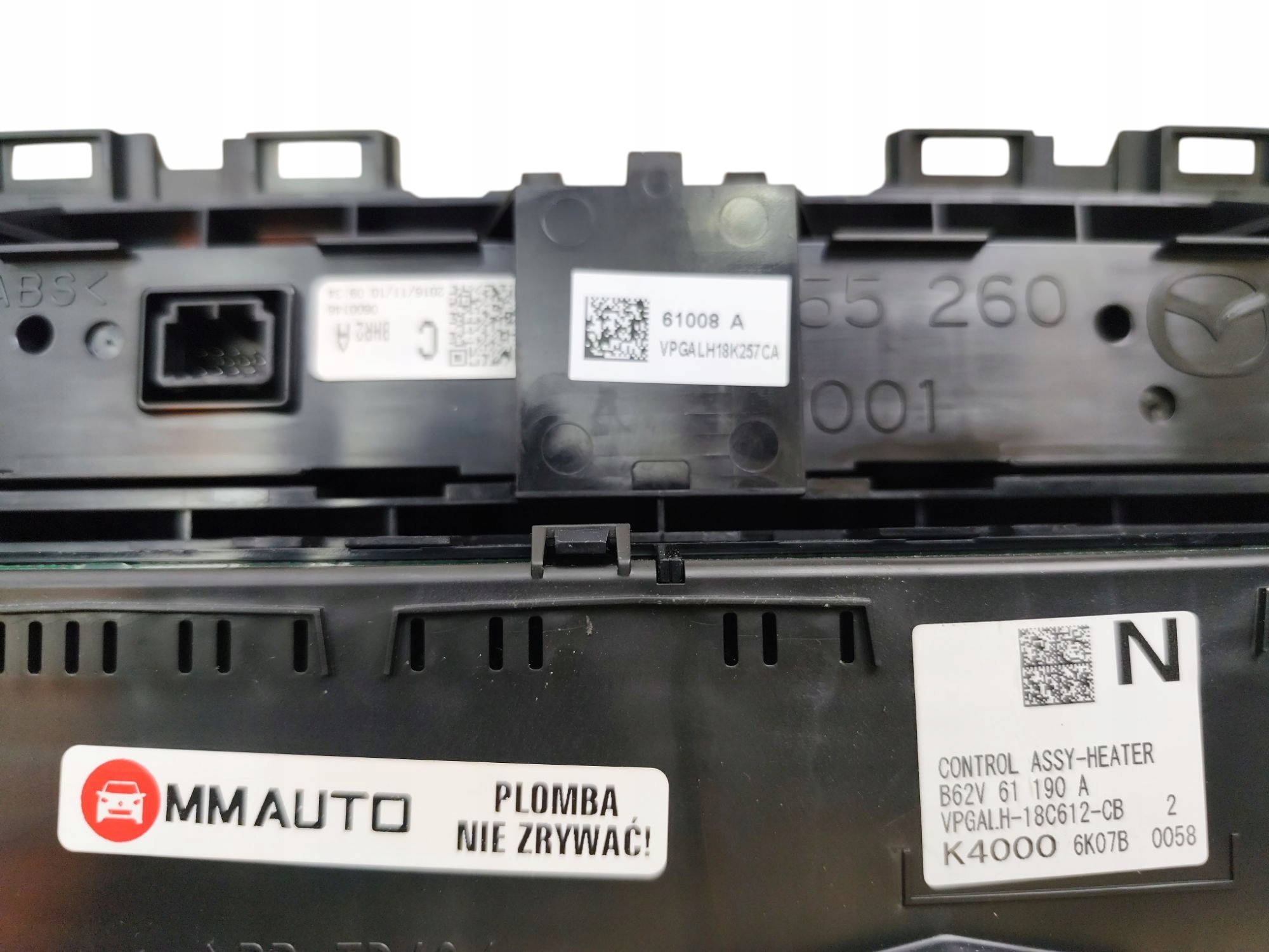 Unite commande clima Bouches buses MAZDA 3 III BM/BN VPGALH-18C612-CB B62V61190A