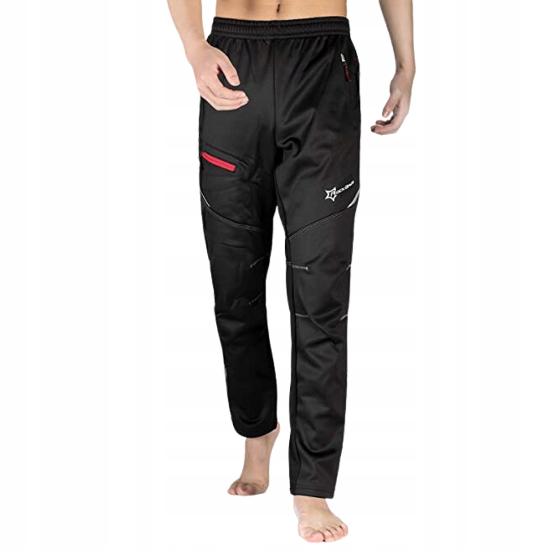 Ciepłe spodnie na rower zimowe Rockbros YPK009 XL
