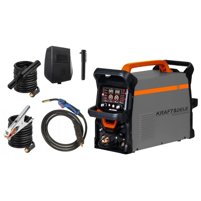 Spawarka inwertorowa Kraft&Dele KD3422, Mig/flux/mma/lift Tig/alu, 255 A