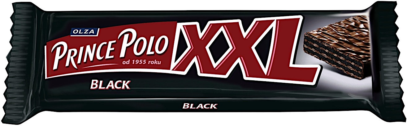 Levně Vafle Prince Polo XXL Black Kakaové 50g 28 Kusů