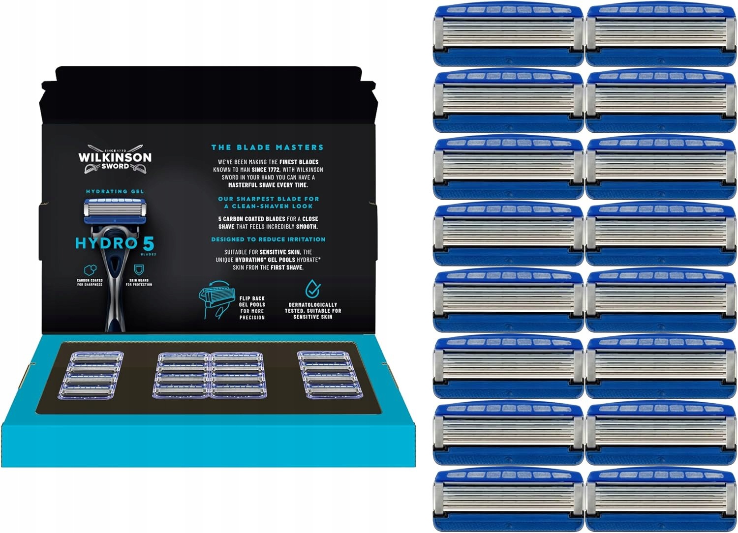 Wilkinson Sword Hydro 5 Pánské vložky 5 Hydratační čepele Citlivé 16 ks