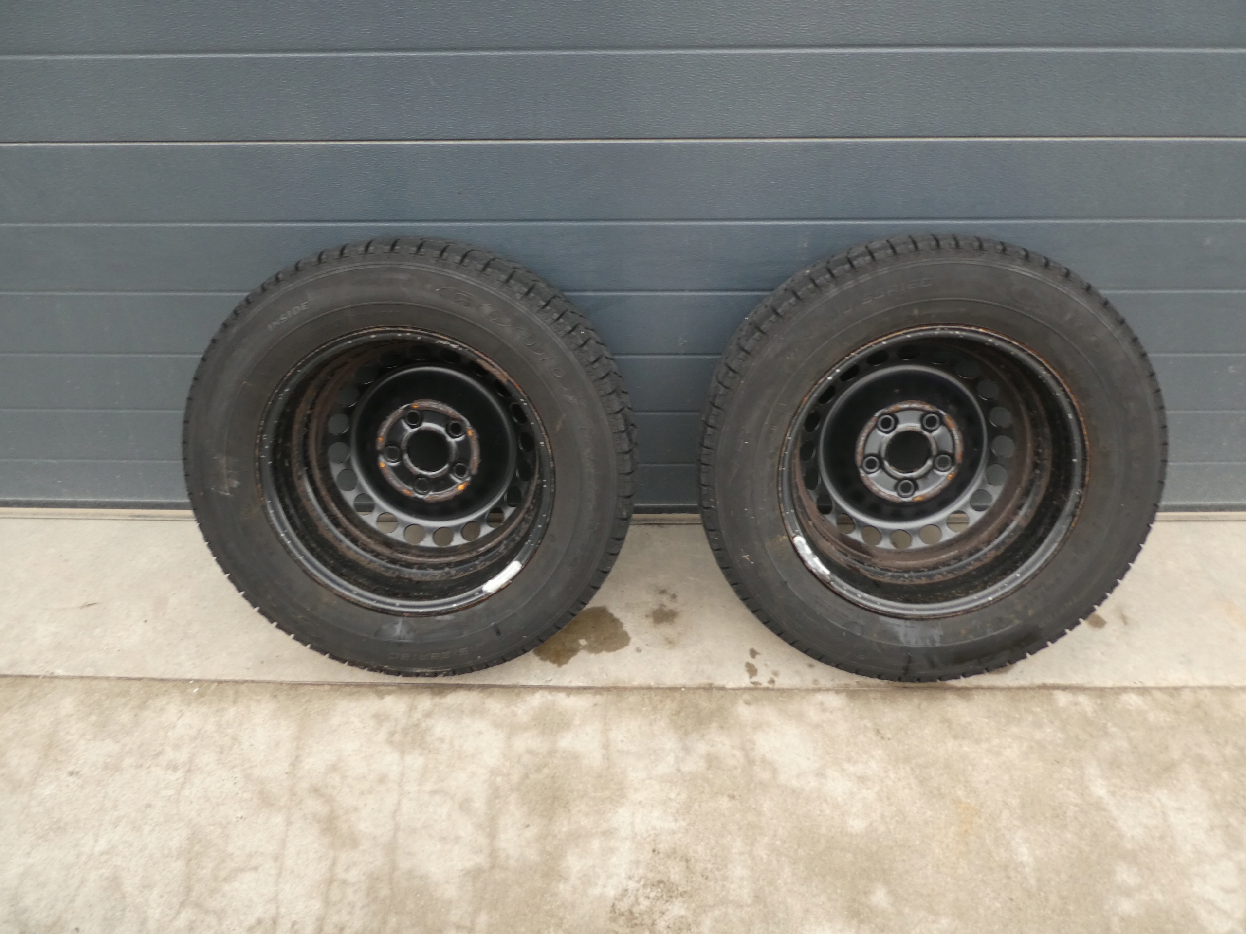 2X wheels discs tyres 7H0601027D VW T5 T6 215/65/R16C 2014R