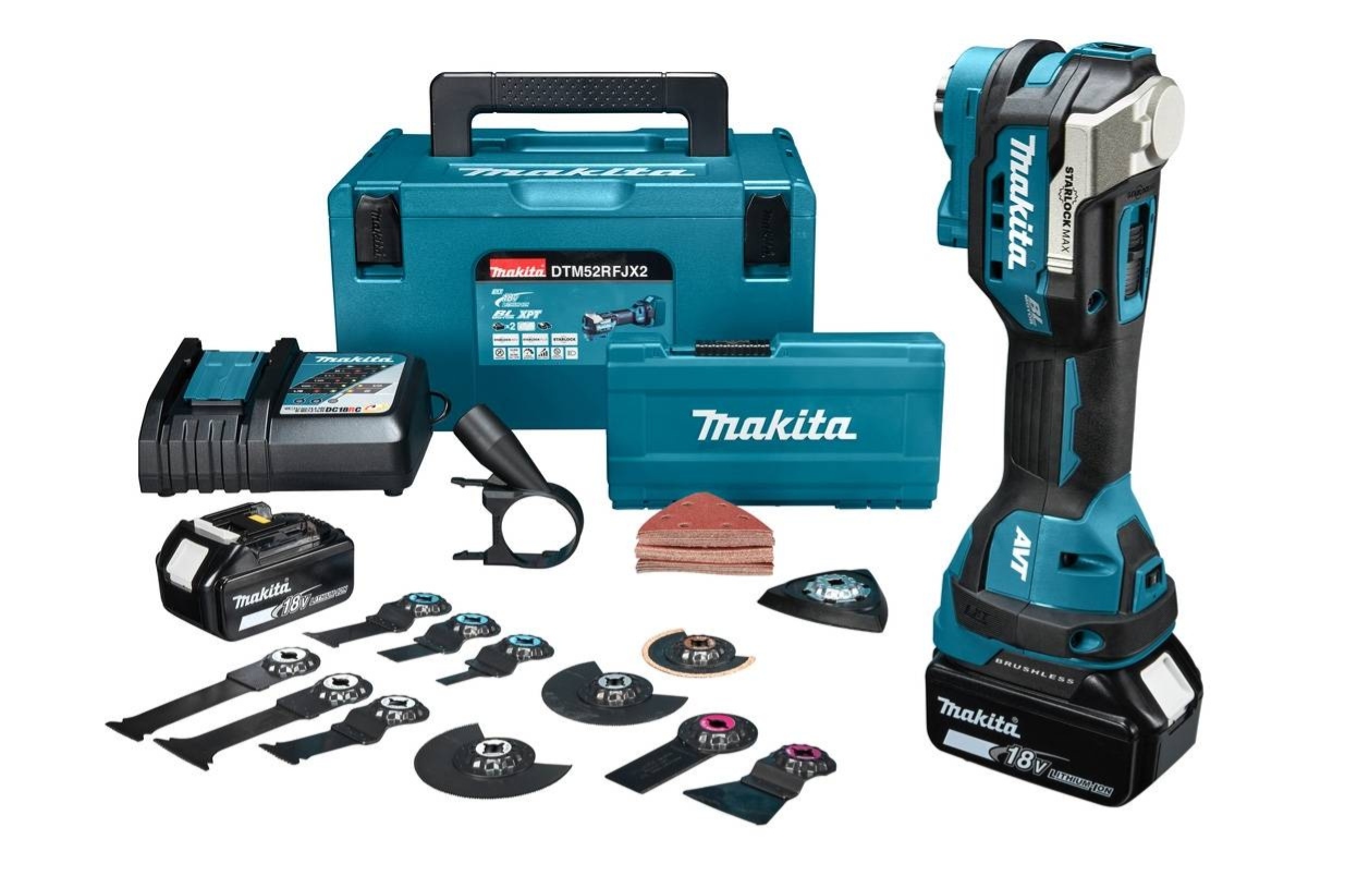 Makita DTM52RFJX2 Narzędzie Wielofunkcyjne 2x3,0Ah