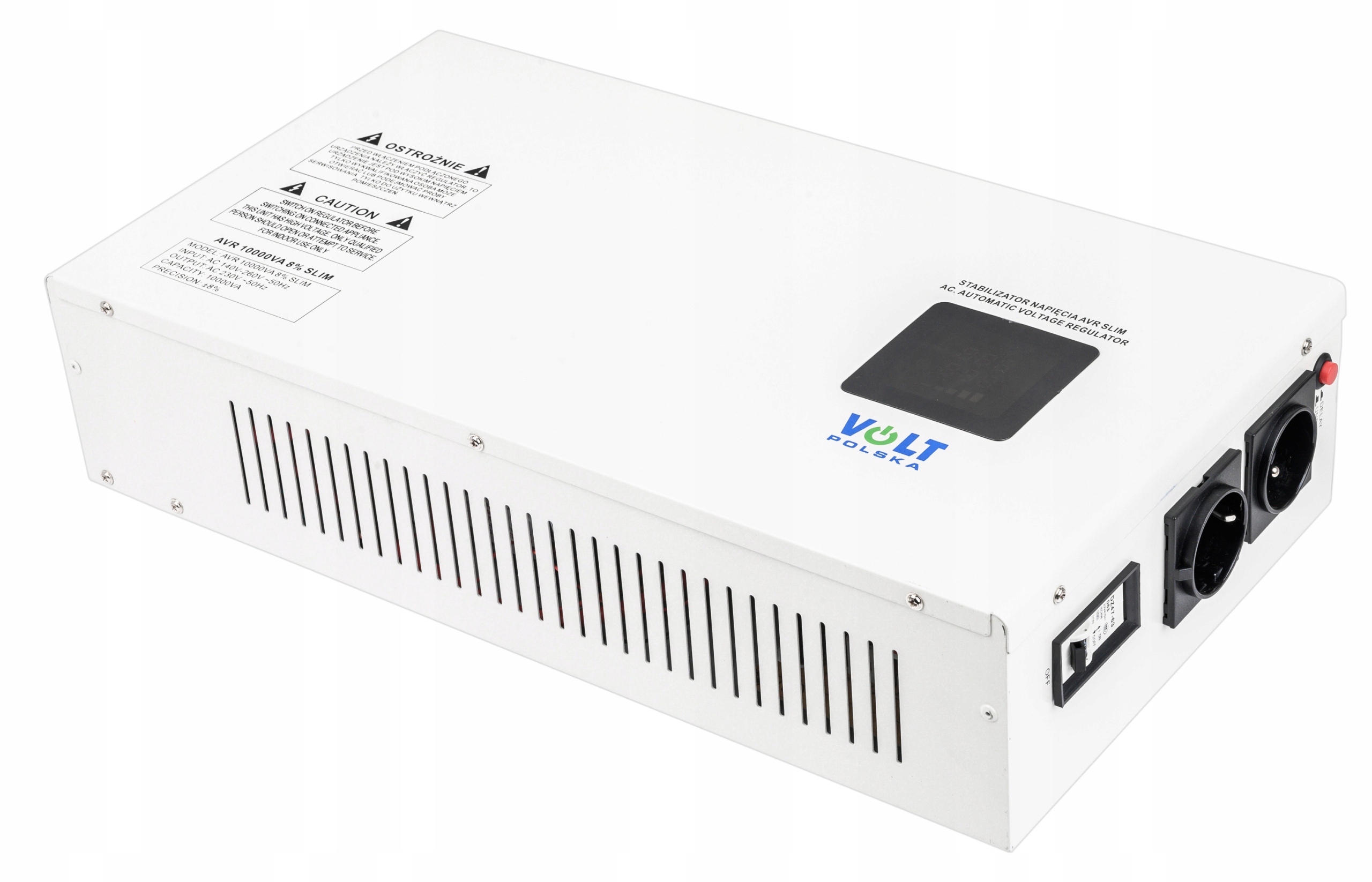 СТАБІЛІЗАТОР НАПРУГИ AVR 10000VA 8% VOLT POLAND SLIM HANGED GENERATOR Портативний тип