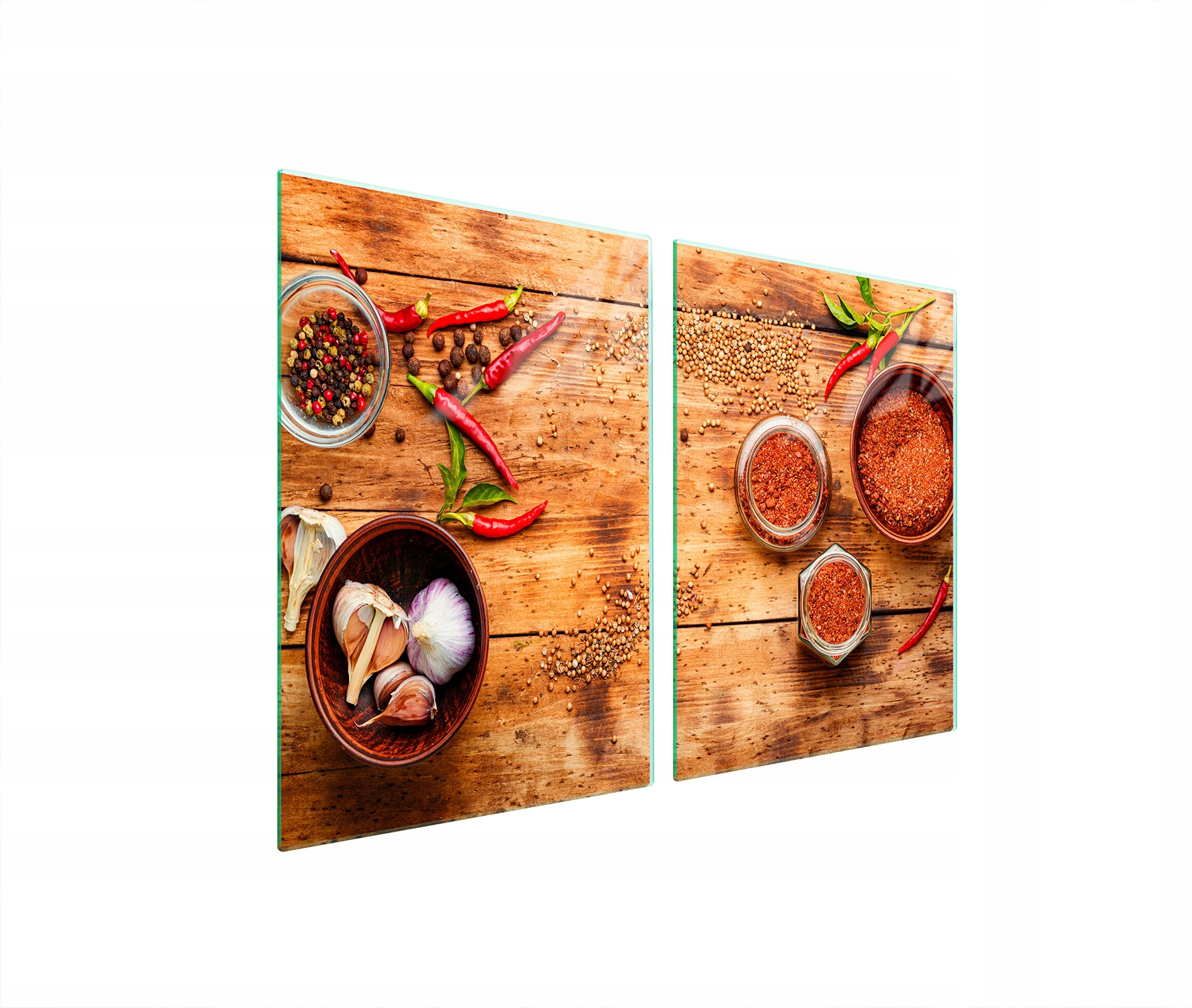 Ochranná Skleněná Deska Do Kuchyně 2x45x52 Chilli Tvrzené Sklo