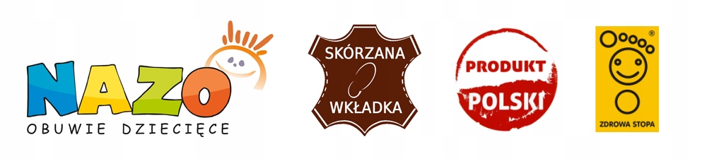 KAPCIE BALERINKI NAZO 001EC skórzana wkładka r26 Bohater / Bajka brak