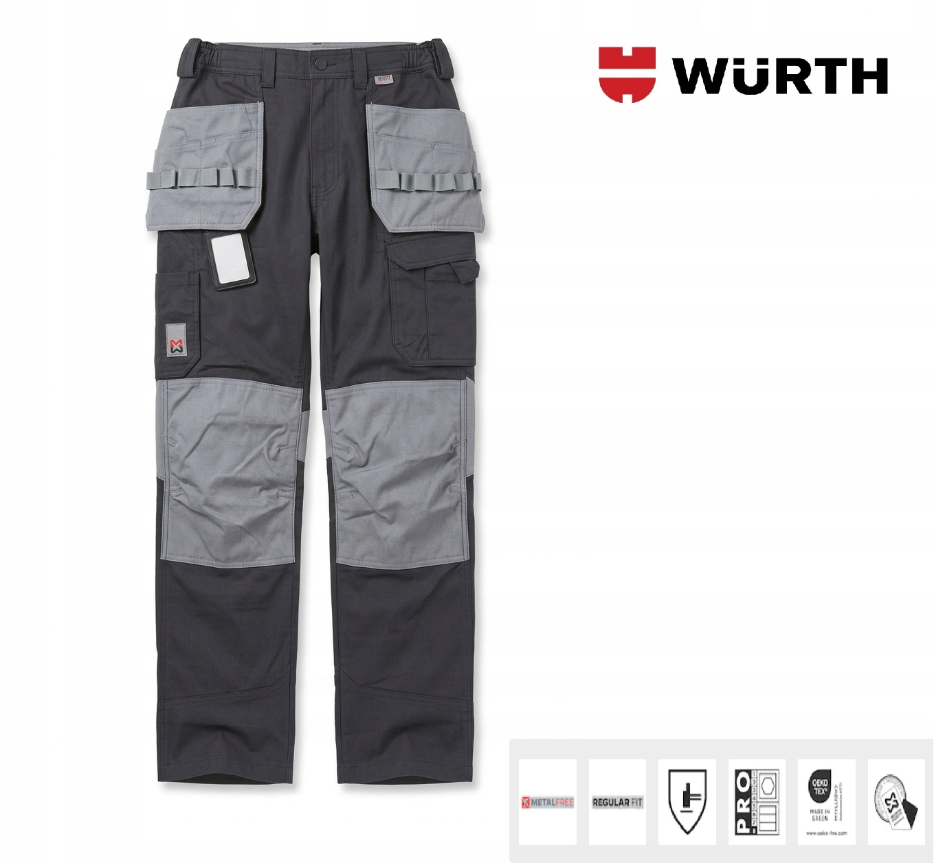 Spodnie Monterskie Wurth Modyf Cetus Pants Antracyt/grey 50