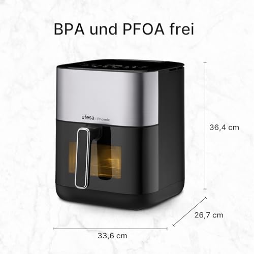 UFESA Phoenix Frytkownica Powietrzna 6L 1800W 10 Programów — miniatura 3
