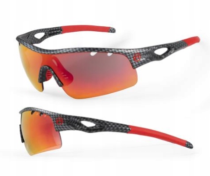 Brýle Accent Storm zrcadlově černé červené