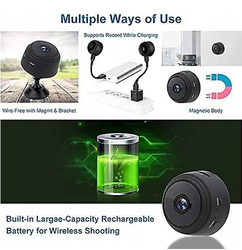 Mała magnetyczna kamera z noktowizorem Model 1