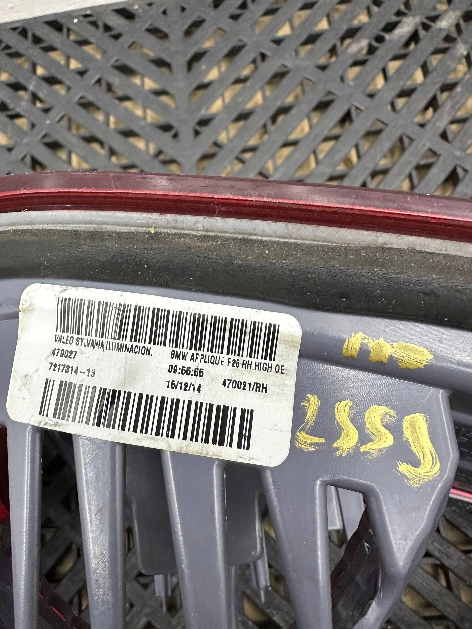 light rear w klapie BMW X3 F25 7217314