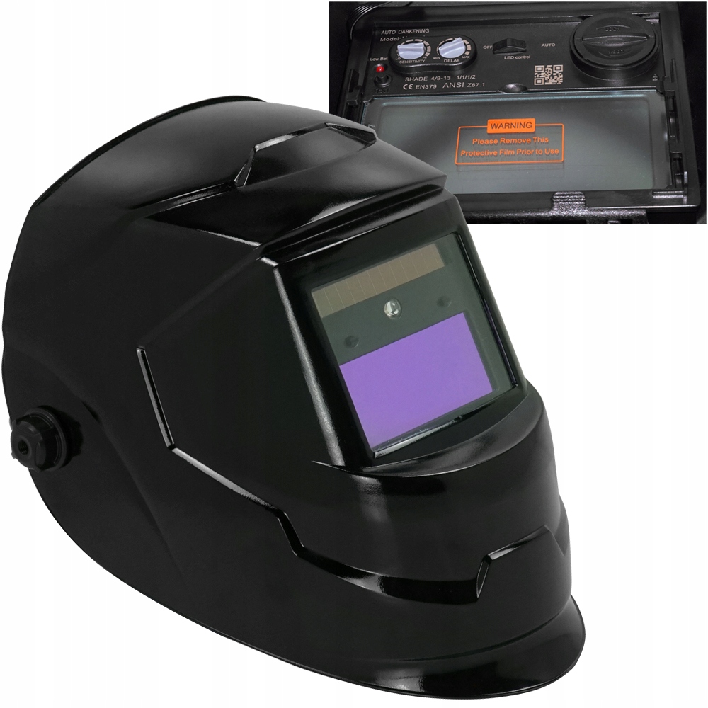 PRZYŁBICA Automatyczna MASKA SPAWALNICZA IRON LED