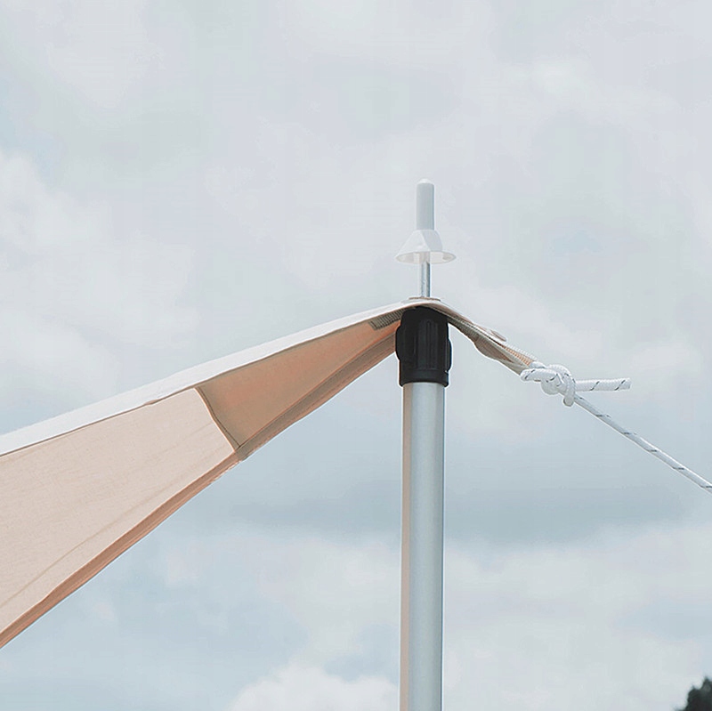 2×TELESKOPOWE MASZTY NAMIOTOWE, ALUMINIOWE SŁUPKI PLANDEKOWE 90-230CM Model kijki do namiotu