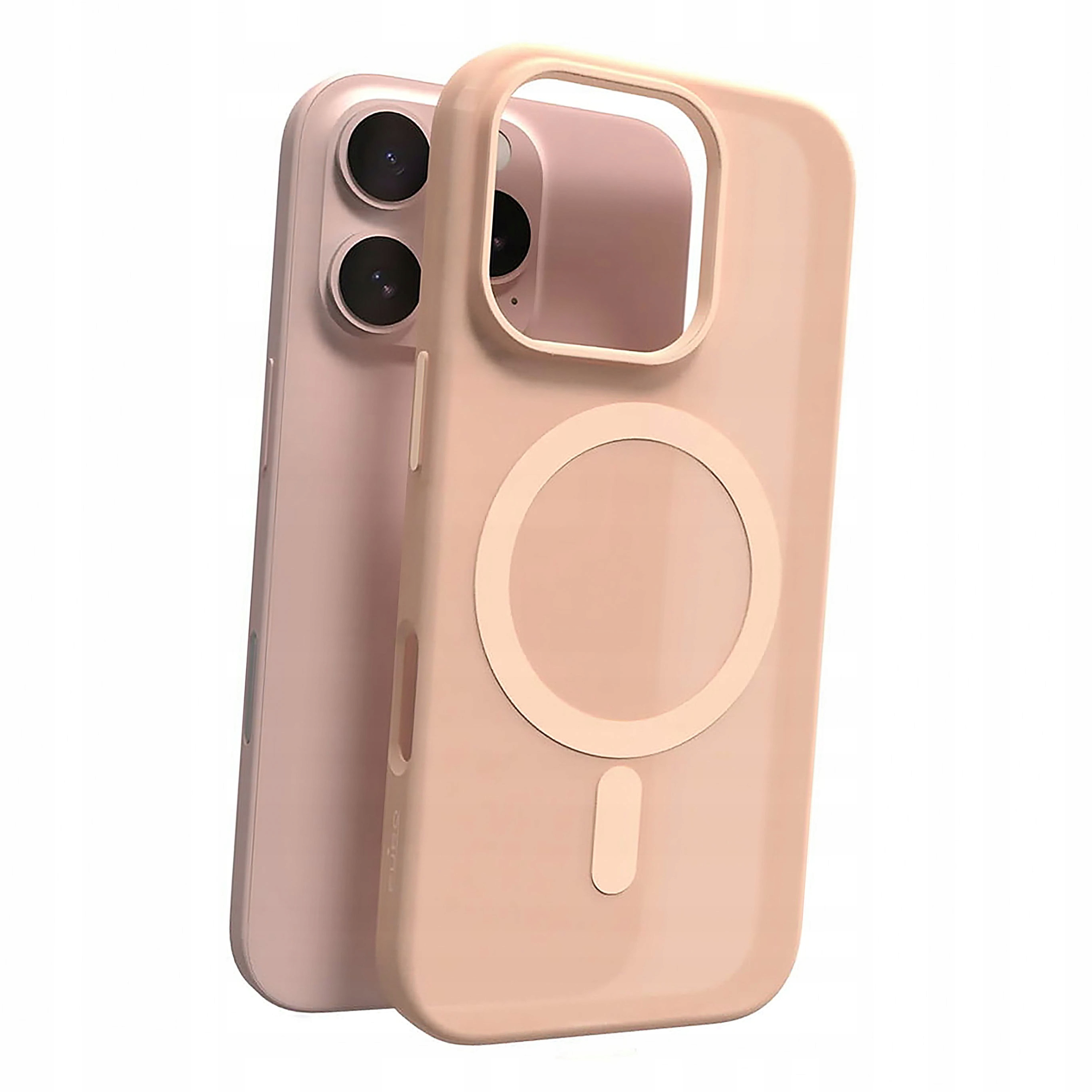Etui plecki silikonowe Puro Daylight MagSafe do iPhone 16 Pro beżowe