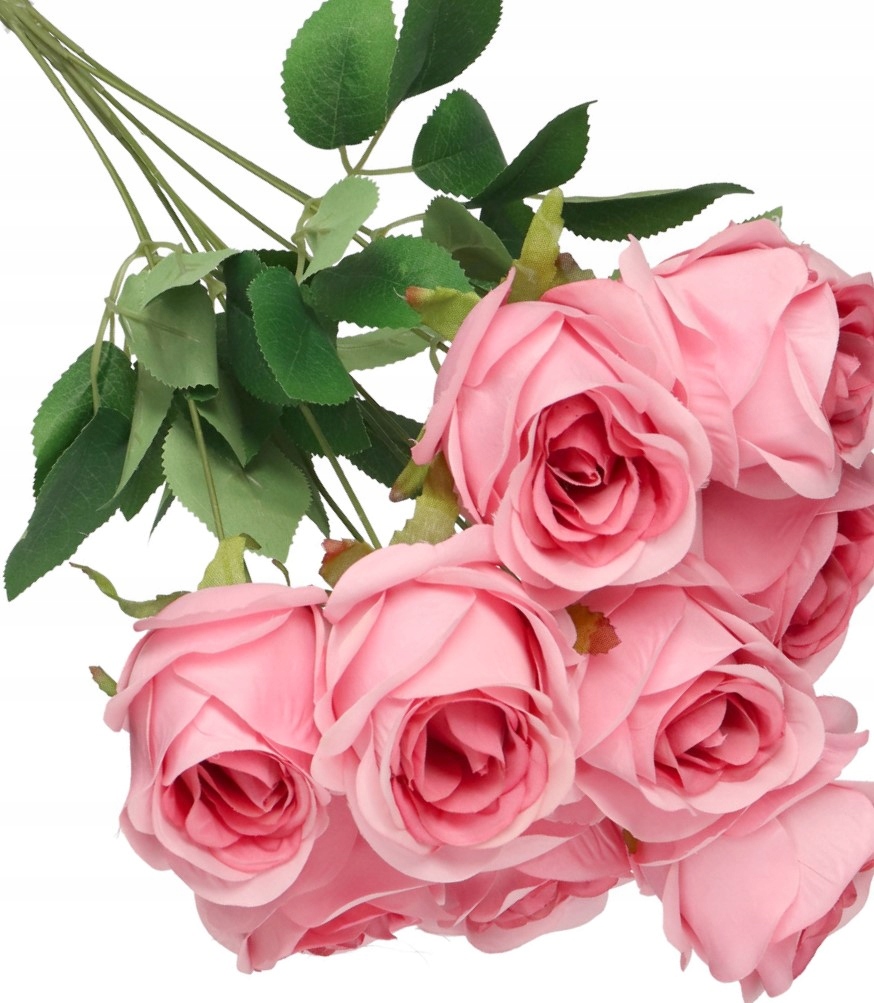 SZTUCZNE KWIATY ROŚLINY RÓŻA RÓŻE BUKIET 50CM Wysokość maksymalna 50 cm