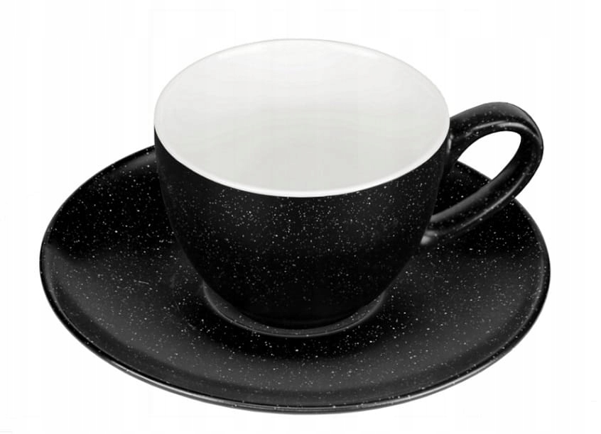 

Filiżanka spodek Rustic 240 ml porcelana czarny