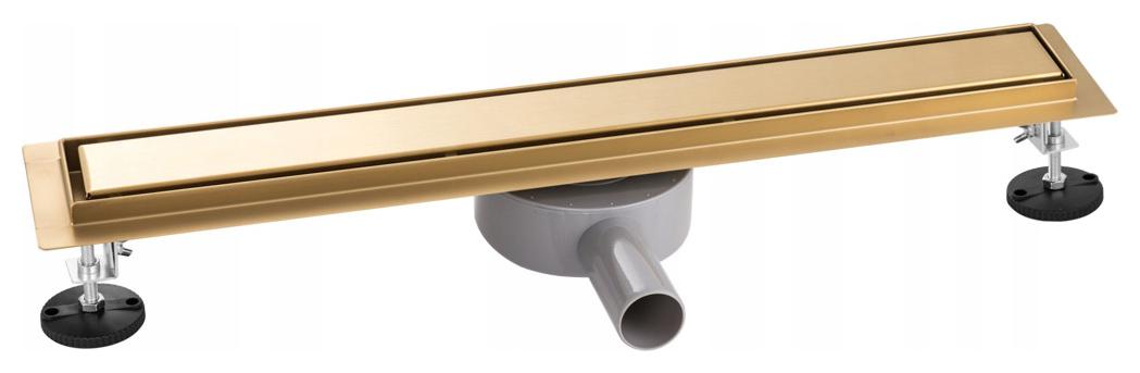 Liniový Odtok 80 CM Otočný Sifón 360 Zlatý