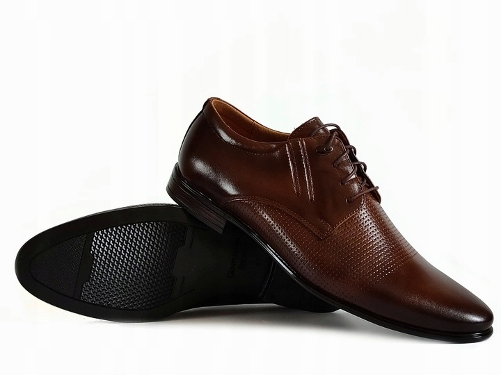 482 společenské boty Polské tmavě hnědé 37 Kůže