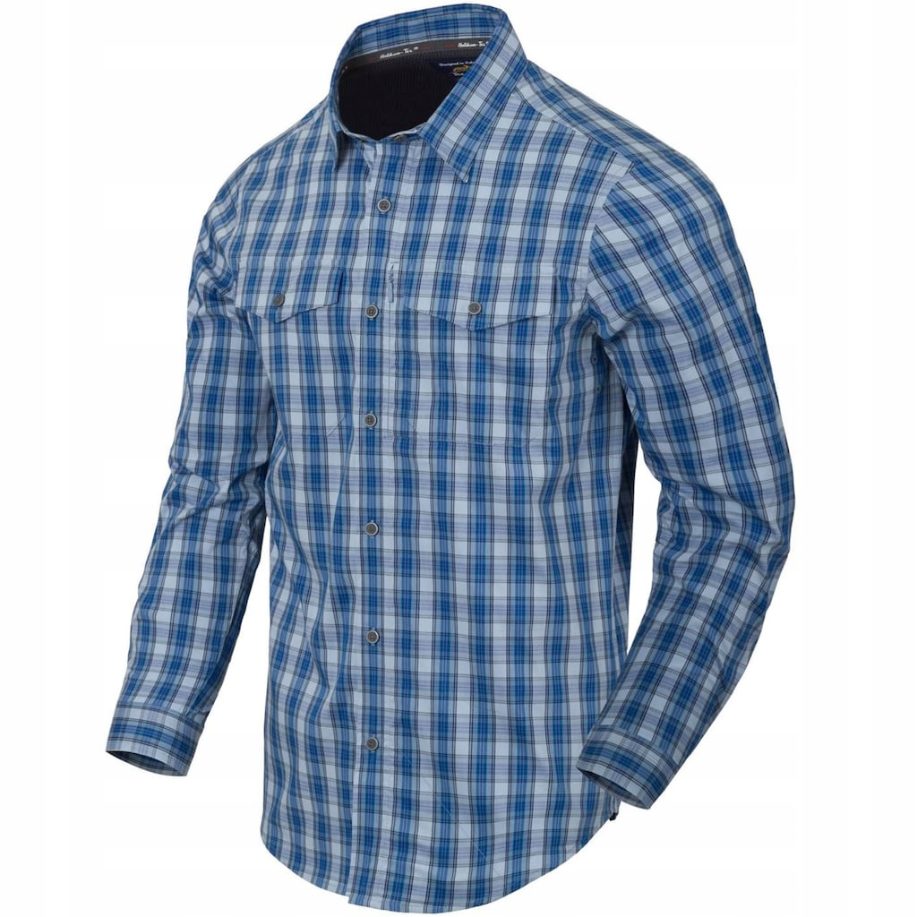 Pánská kostkovaná košile Helikon-Tex Covert Concealed Carry Ozark Blue Plaid S