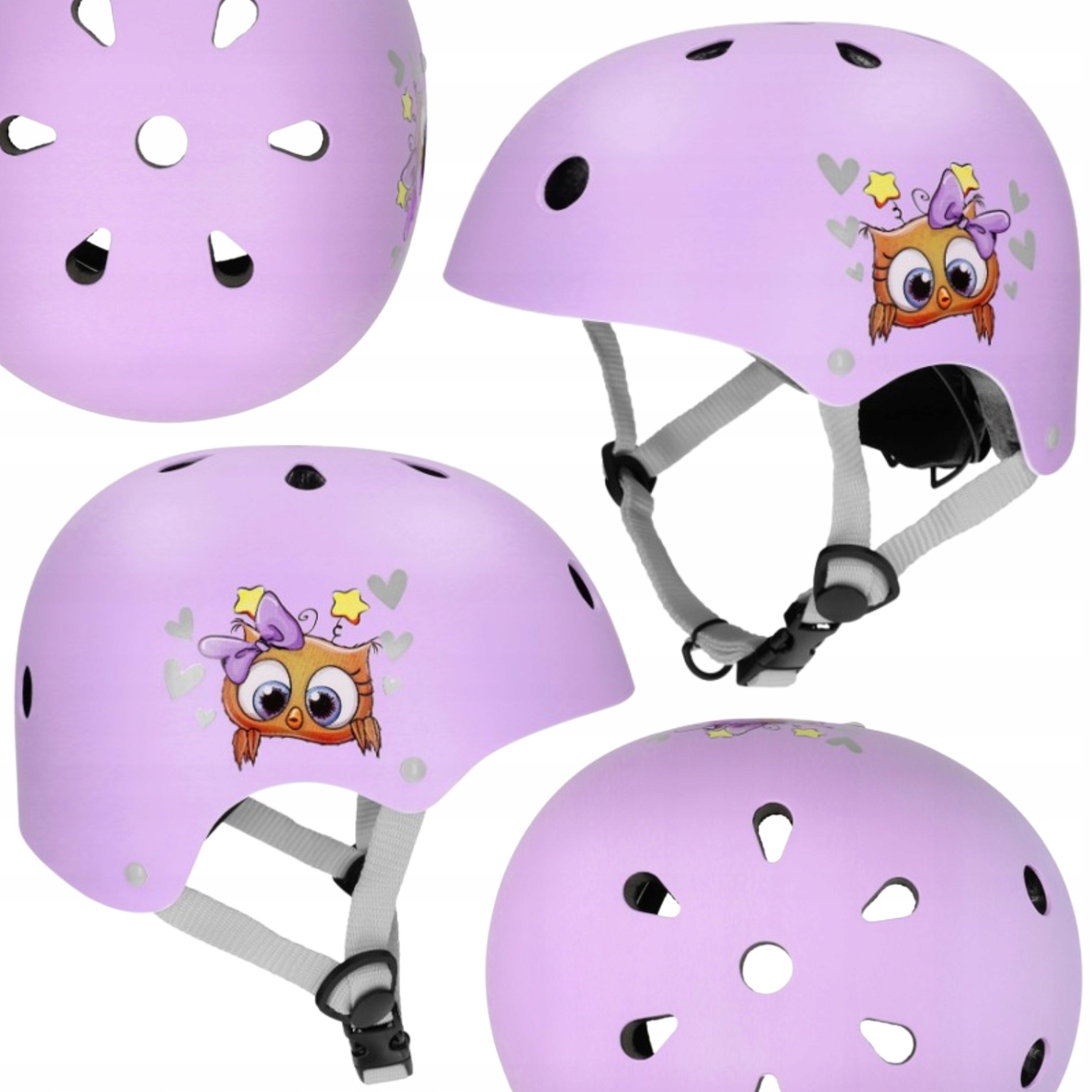 Kask Dziecięcy Na Rower Rolki Hulajnogę Wytrzymały Rozmiar Xs/s 46-55 CM