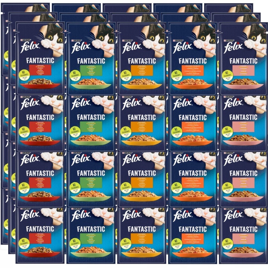 Felix Fantastic Z Galaretką MIX Smaków 60x85g