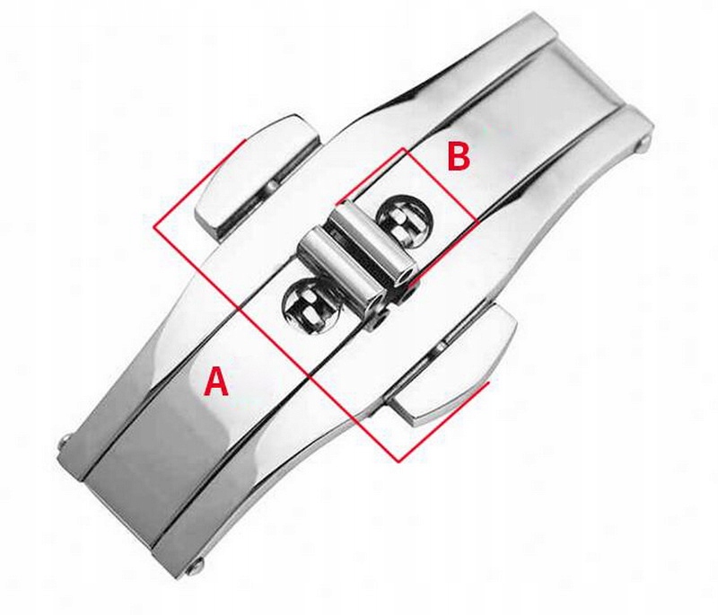 ZAPIĘCIE MOTYLKOWE 6*19 RÓŻOWE ZŁOTO.KLAMRA Kolor sprzączki różowe złoto