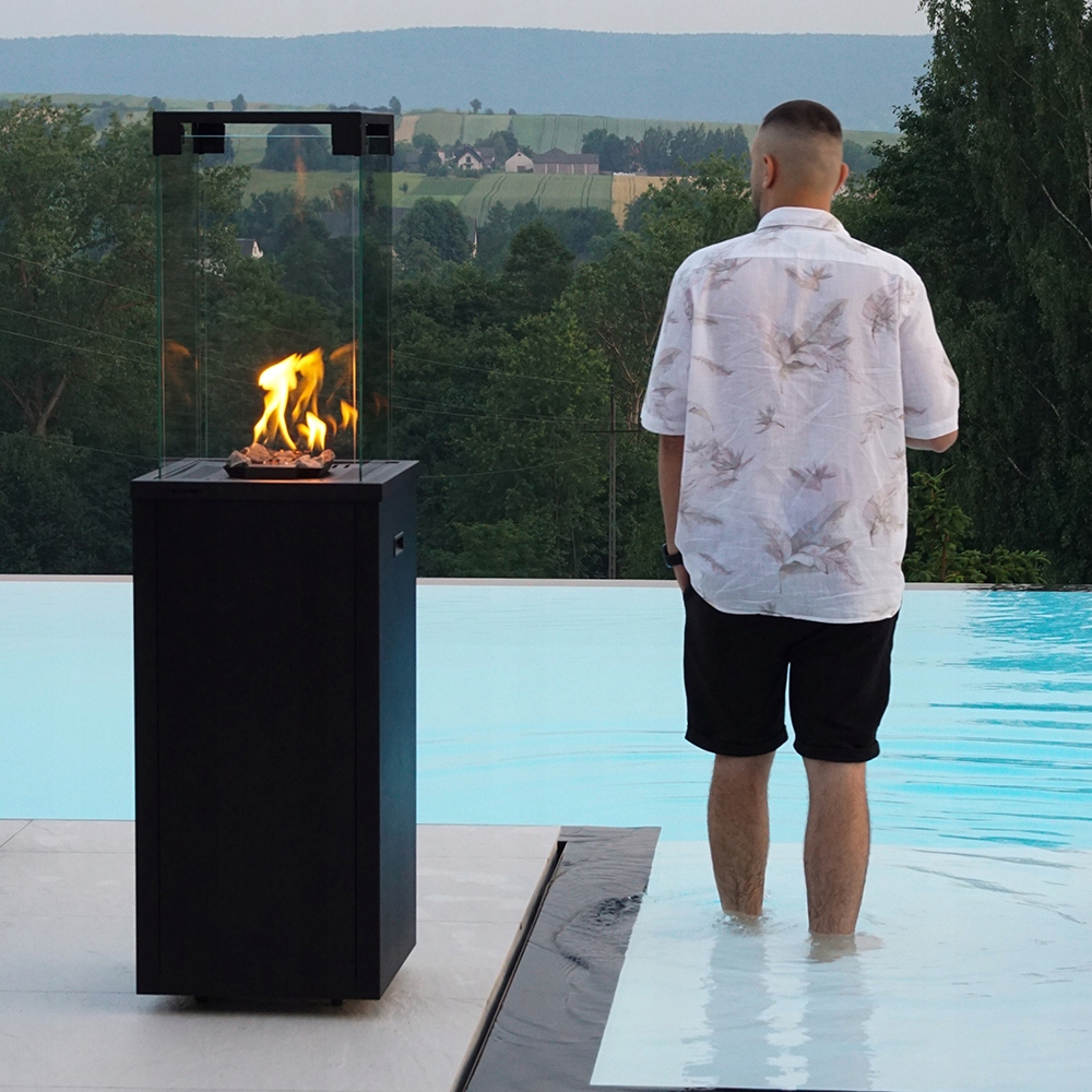 TARASOWY OGRODOWY PARASOL OGRZEWACZ GAZOWY PROPAN PATIO LIGHT 8,2kW Wysokość produktu 150 cm