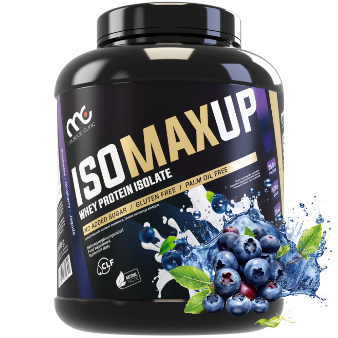 Muscle Clinic IsoMaxUP 2000 g borůvka izolát isolate vpíjející čistý protein top