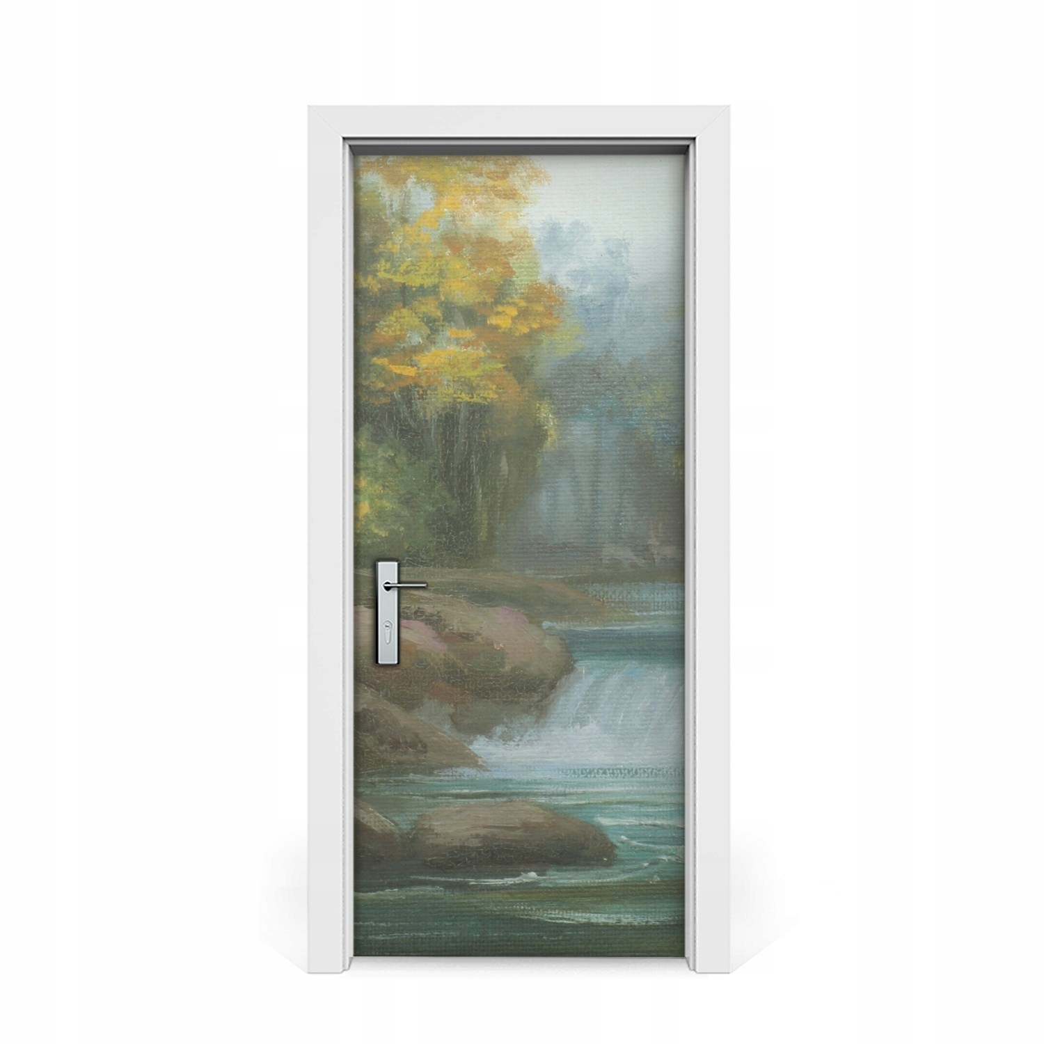 

Naklejka na drzwi Obraz rzeka i wodospad 85x205