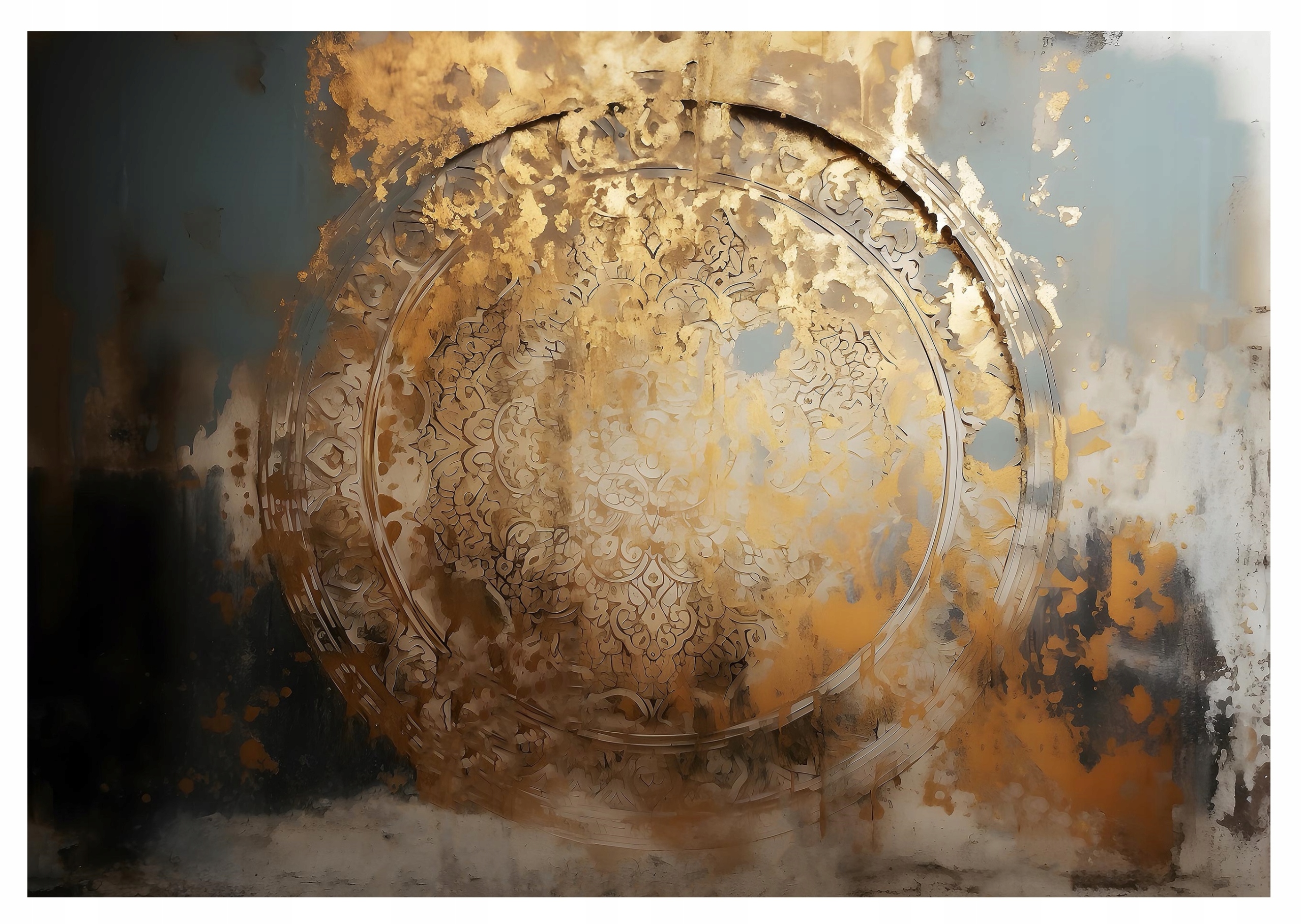 Fototapeta Mandala Hrdza Betón Spálňa 416x254