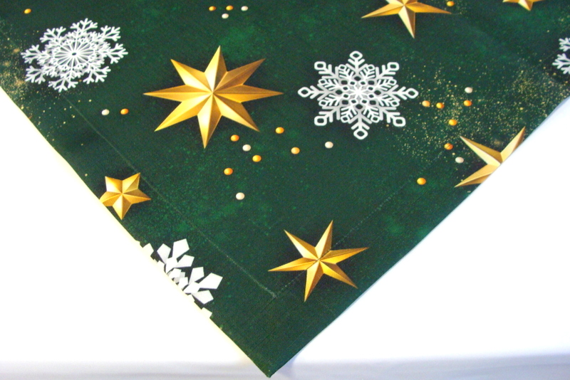 

bieżnik serweta świąteczna zielona 40 cm x 160 cm