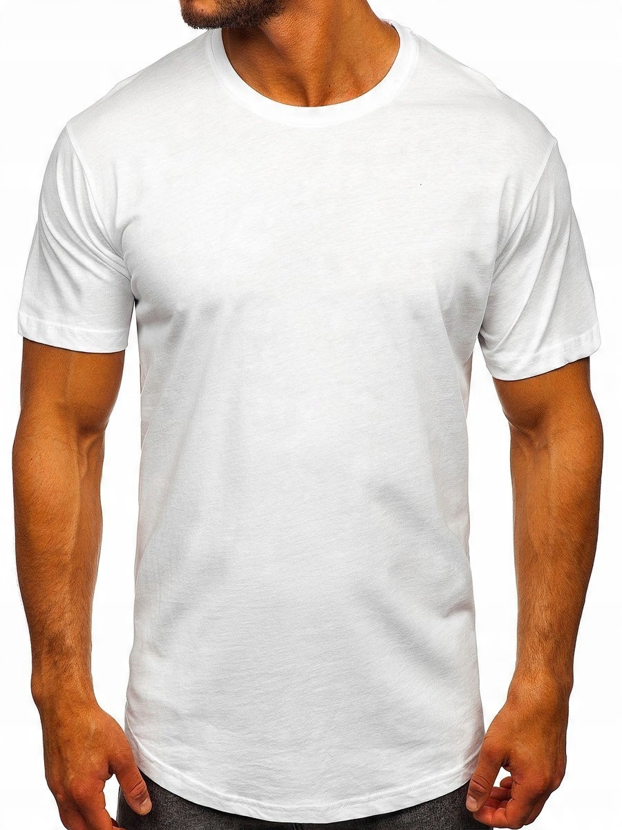 

T-shirt Męski Bez Nadruku Biały 14290 ROZMIAR_2XL