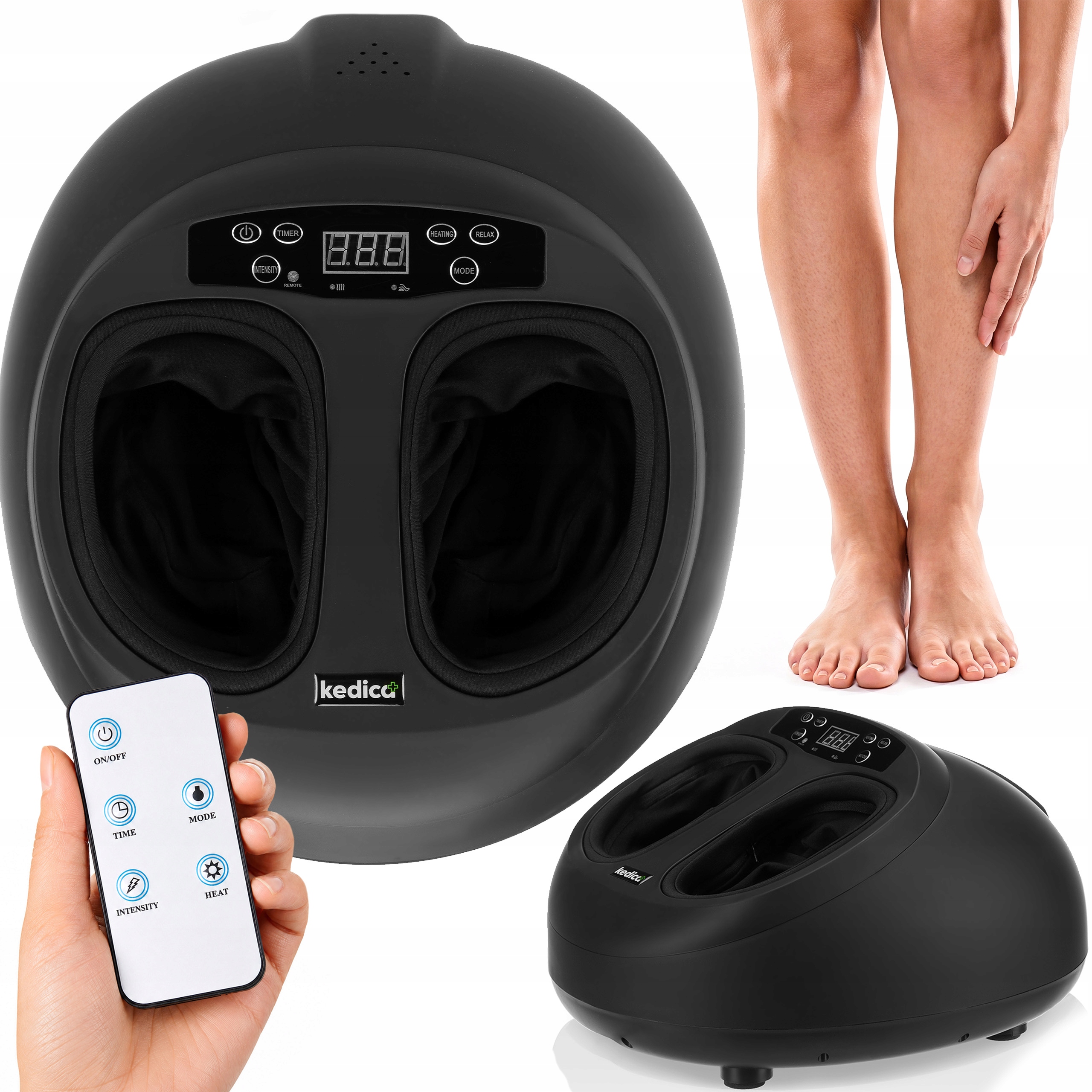 Masażer Do Stóp Elektryczny Shiatsu Grzanie Stóp Akupresura Ucisk Kedica