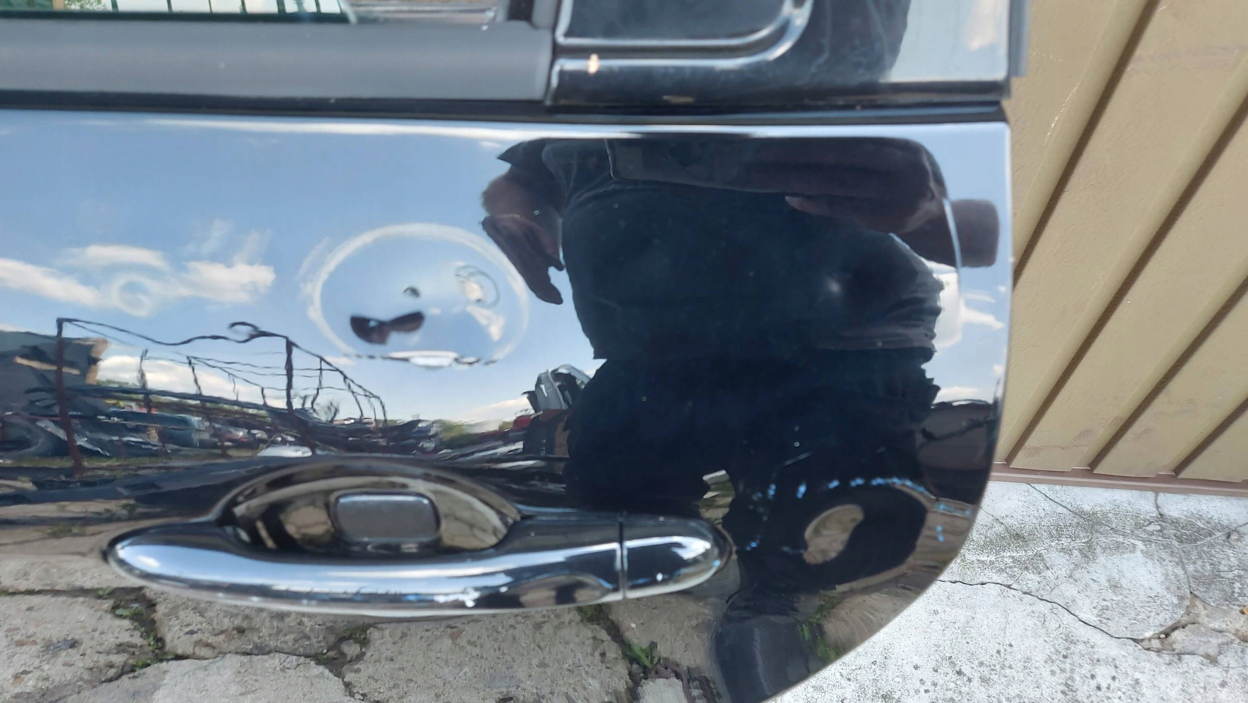 Renault Scenic III 3 09- left door rear. rear part