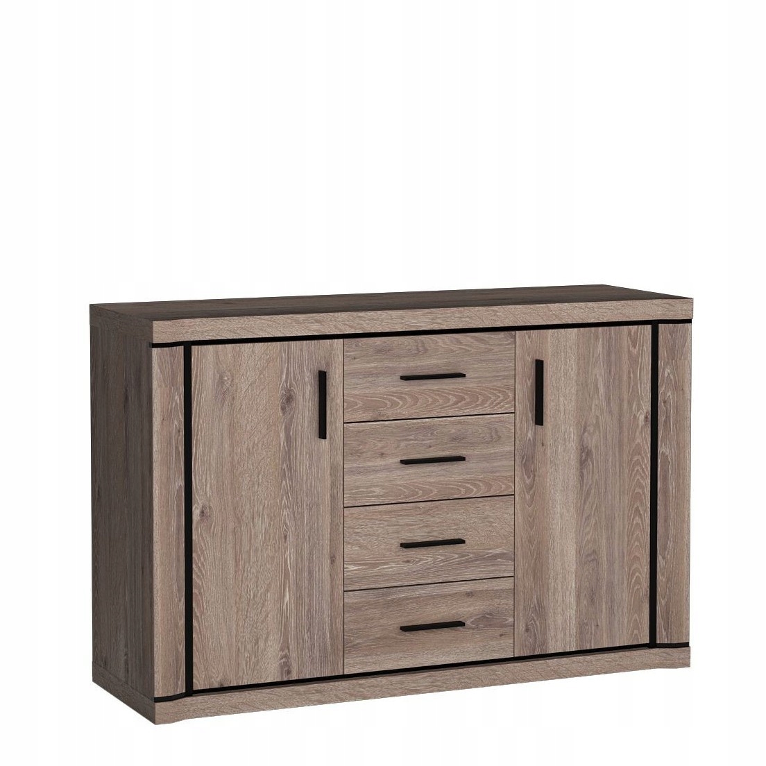Komoda Malaga 137 cm do obývacího pokoje Ložnice Hnědá