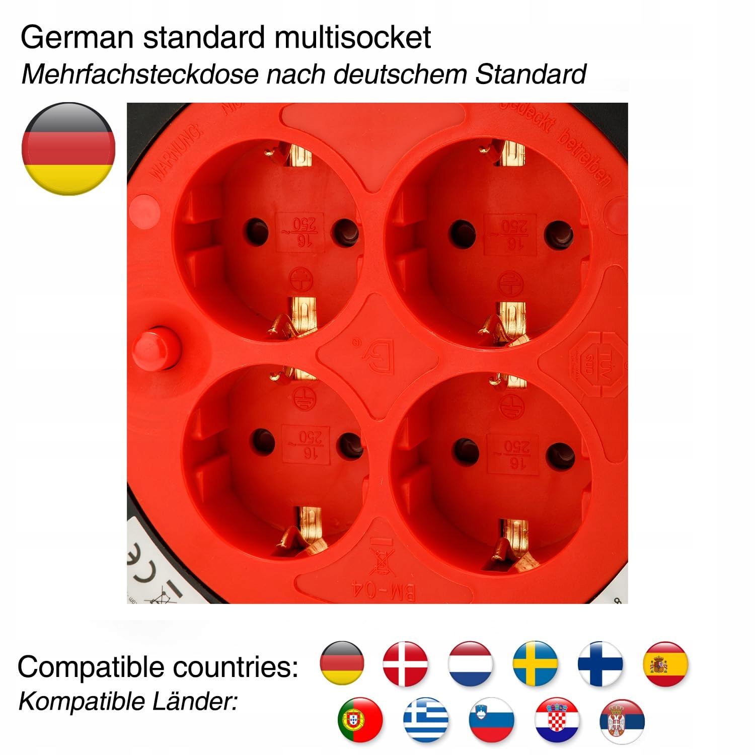 Velamp Przedłużacz Bębnowy 15m 4 Gniazda H05VV-F 3G1 5mm2 — miniatura 3